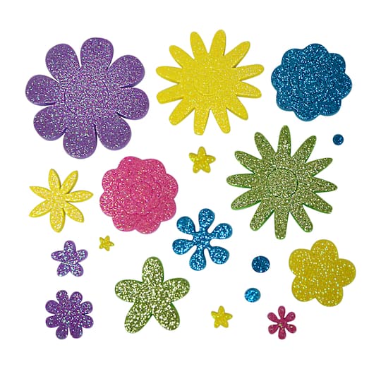 12 Packs: 200 ct. (2,400 total) Flower Foam Stickers by Creatology&#x2122;